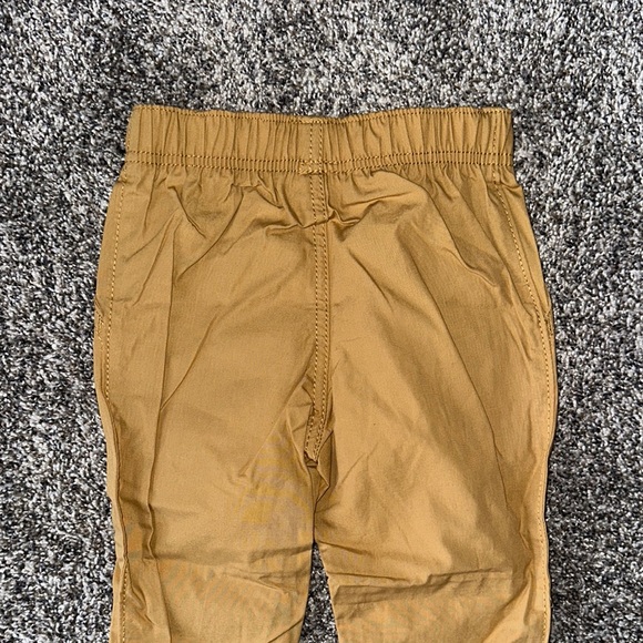 Yellow Sweatpants with Elastic Waistband and Reinforced Knees - Picture 4 of 7